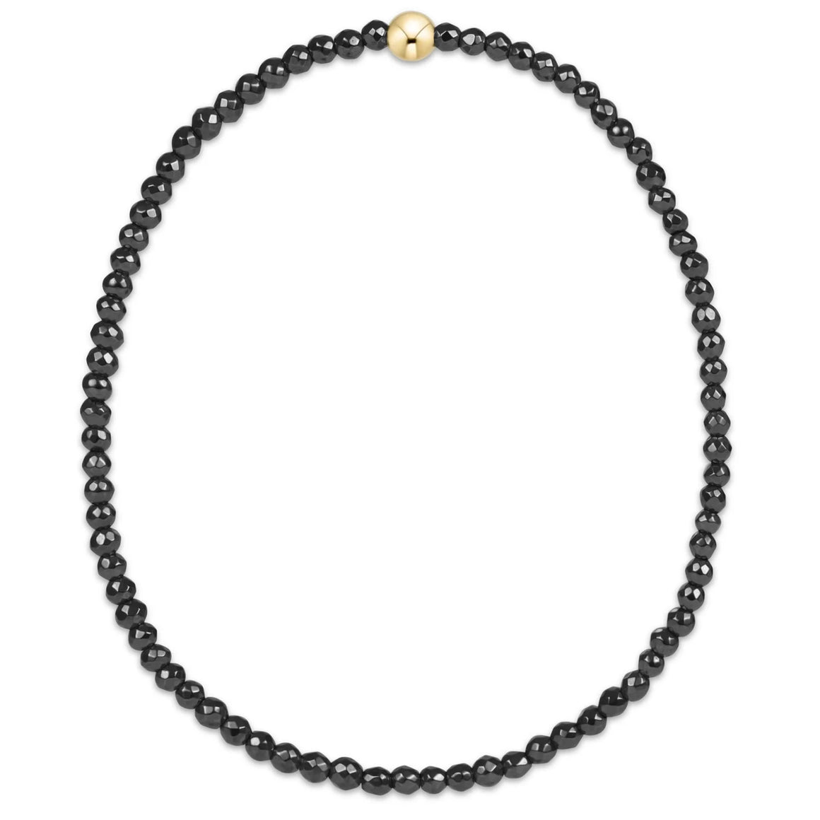 eNewton | Faceted Hematite 2mm Bracelet