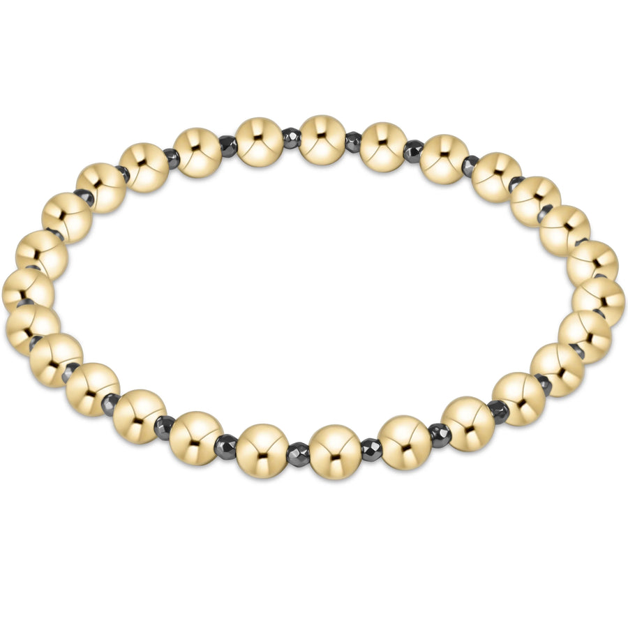 eNewton | Extends Hematite Grateful Pattern Bracelet