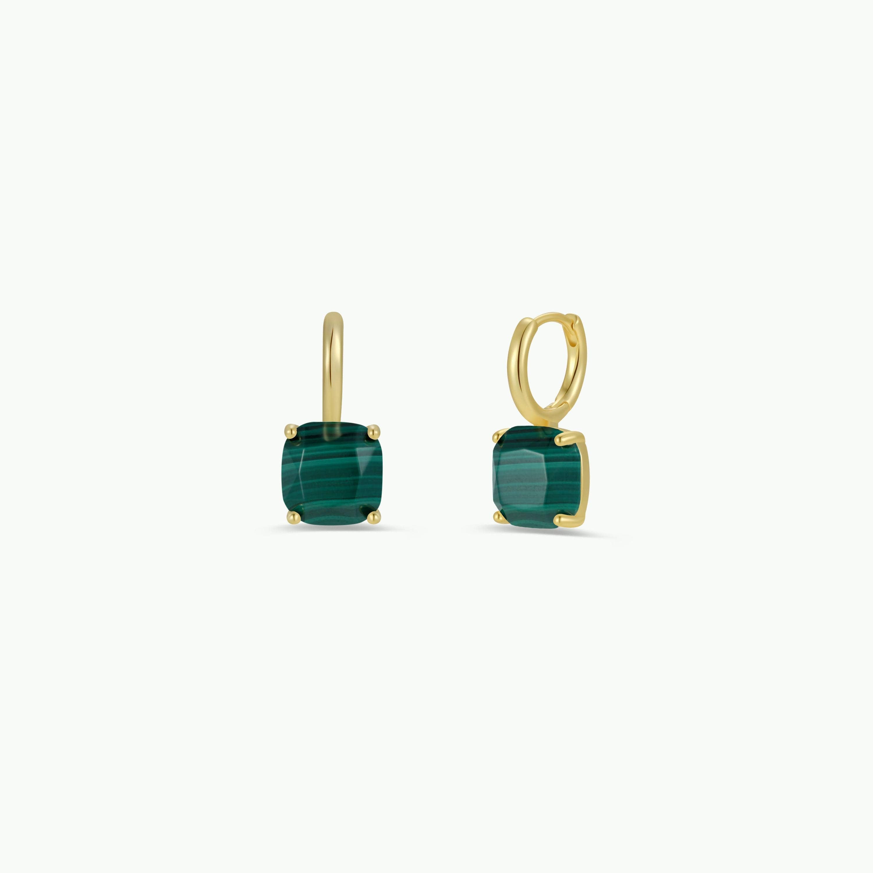 Gemstone Mini Drop - Malachite