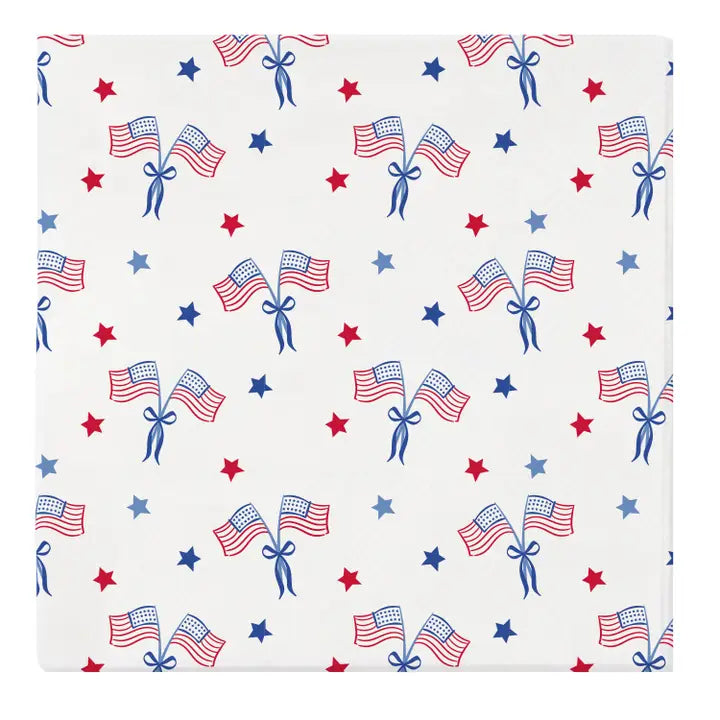 American Stripes & Flags Paper Cocktail Napkins