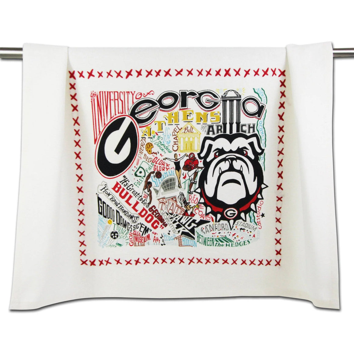 Georgia, University of Collegiate Dish Towel