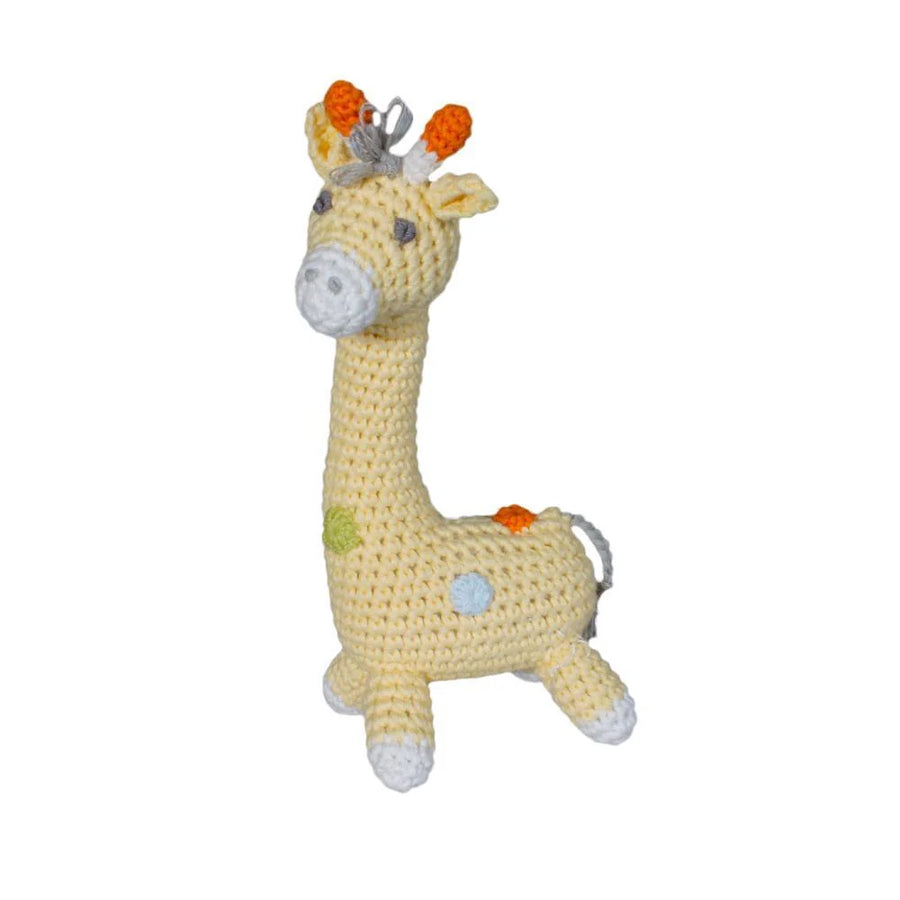 Zubels | Giraffe Hand Crochet Rattle