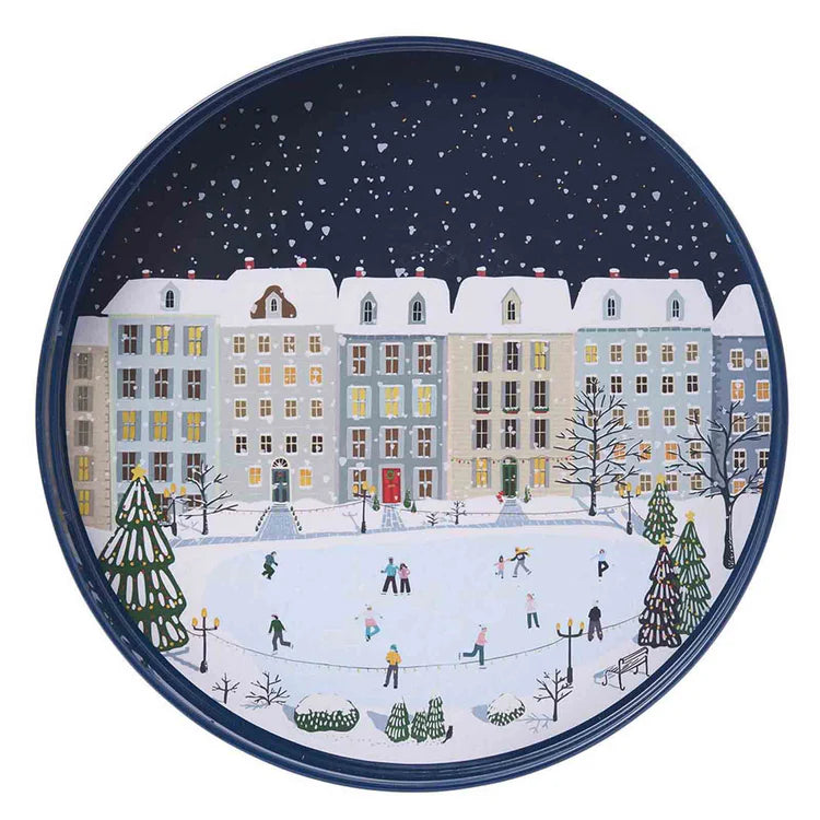 ROCKFLOWERPAPER | Holiday in the Park 15" Round Tray