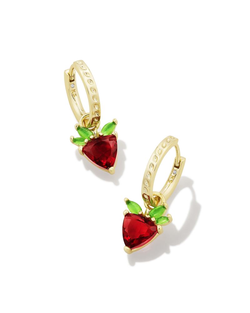 Kendra Scott | Strawberry Gold Huggie Earrings