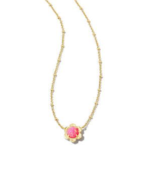 Kendra Scott | Susie Short pendant Necklace Gold - Hot Pink