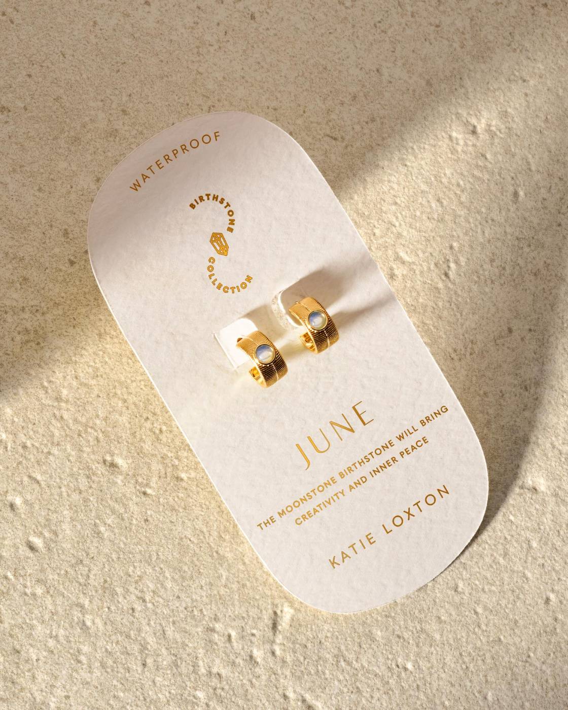 Birthstone Hoop Earrings