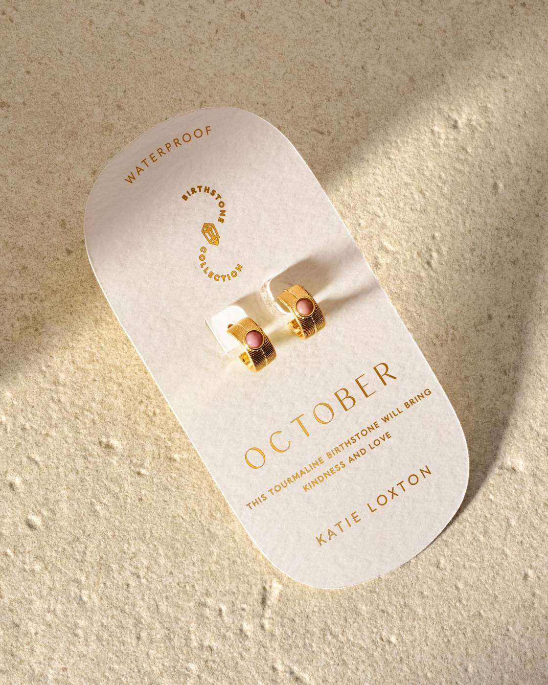 Birthstone Hoop Earrings