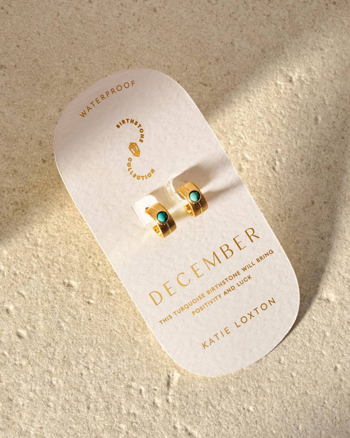 Birthstone Hoop Earrings