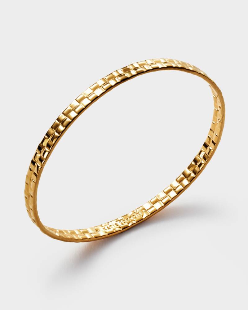 Taya Waterproof Gold Woven Bangle
