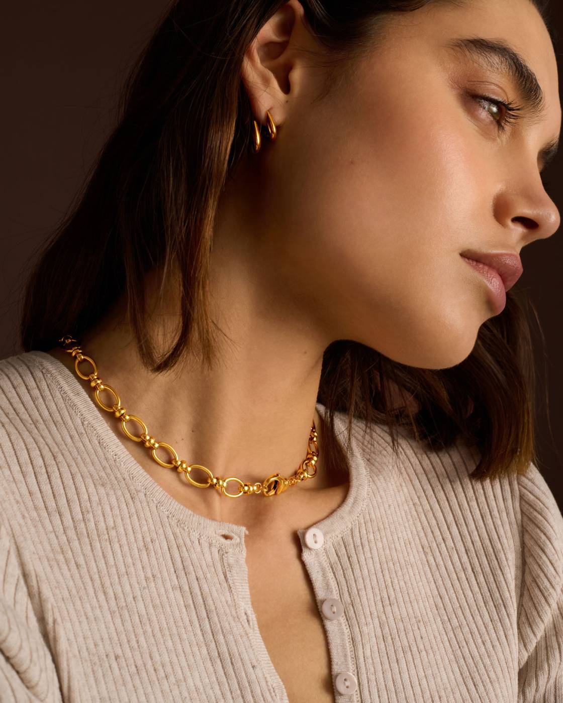 Empire Chain Necklace 16.5"