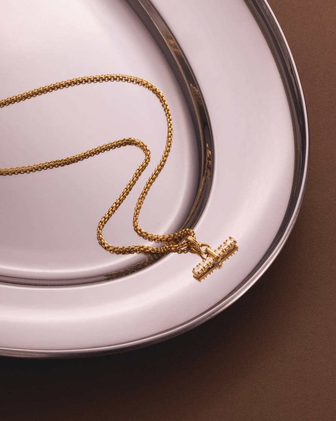 Lustre T-Bar Necklace
