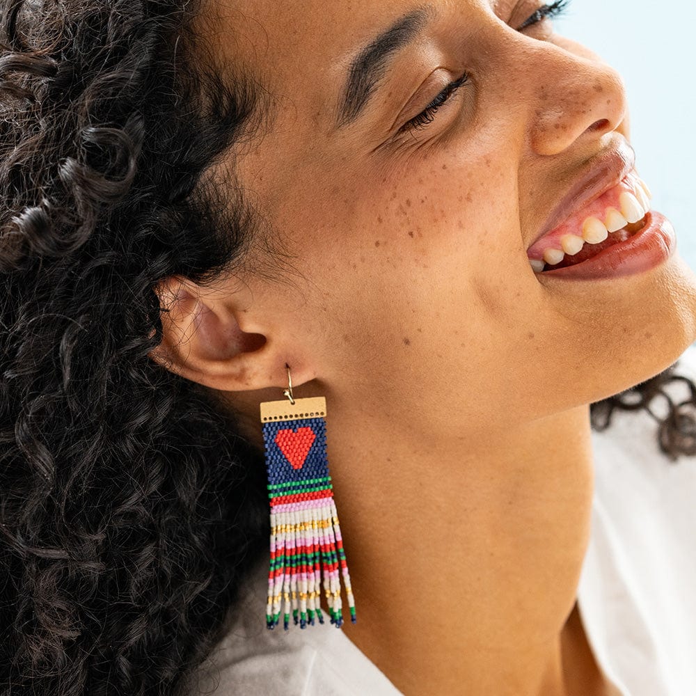 INK + ALLOY | Lauren Heart Beaded Earring