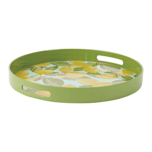 ROCKFLOWERPAPER | Lemon Blossoms 15" Round Tray