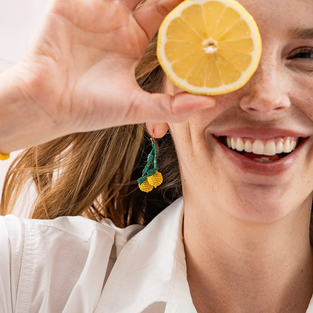 INK + ALLOY | Lottie Lemon Dangle Luxe Earrings