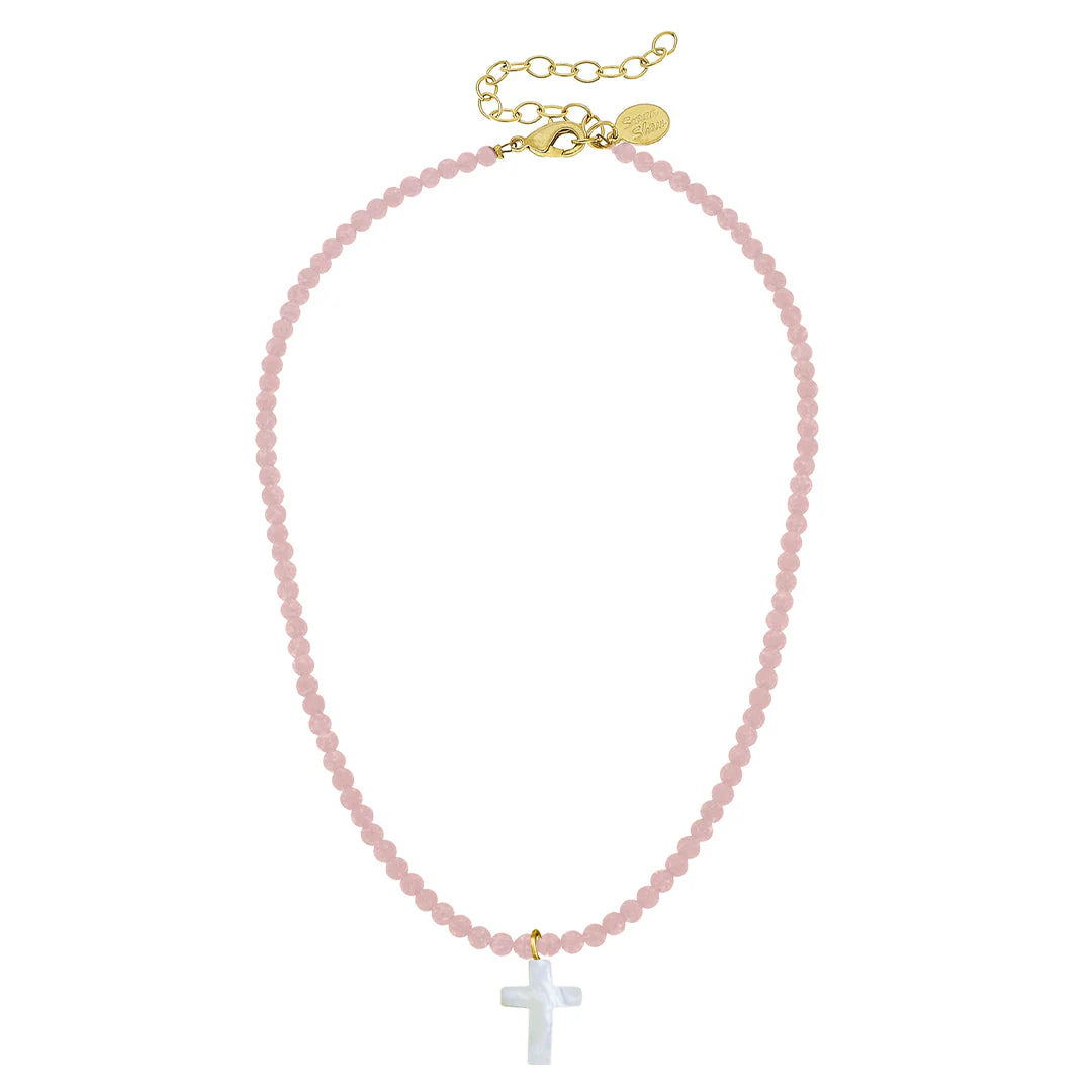 Susan Shaw | Alys Pearl Cross Necklace