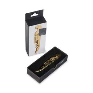 True | Belmont 24K Signature Double Hinged Corkscrew Gold Viski