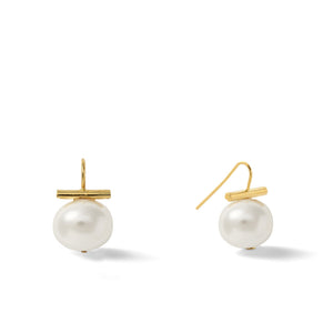 Pebble Pearl Earrings - Medium