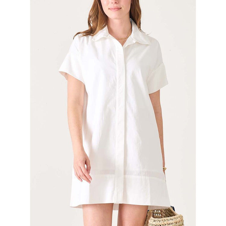 MERSEA | Wide Hem Shirt Dress - White Sail