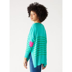 MerSea Amour Sweater with Heart Patch