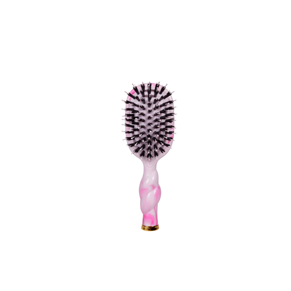 Mini Boar Bristle Hair Brush - Tortoise