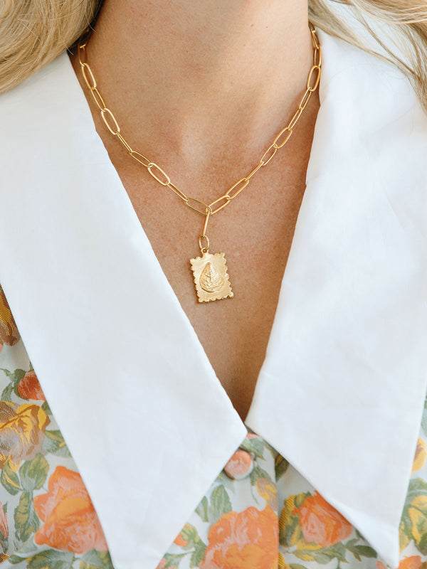 Susan Shaw | Oyster Stamp Necklace