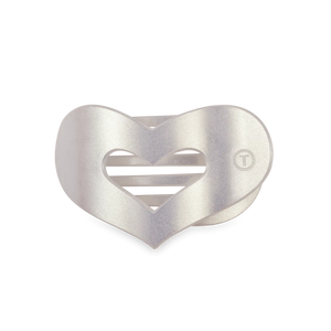 TELETIES | Mother of Pearl Heart Flat Hair Clip