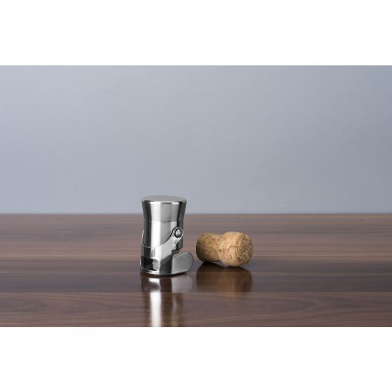 True | Harrison Heavyweight Champagne Stopper in Silver Viski