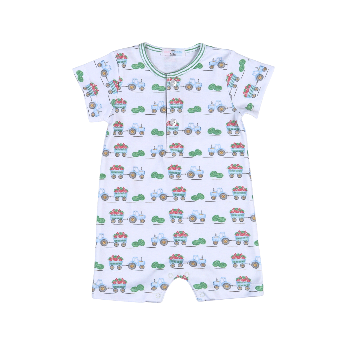 Baby Loren | Tractors and Melons Romper