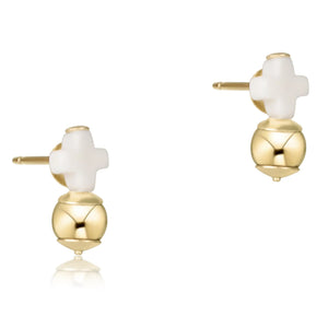 eNewton | Signature Cross Gold Stud