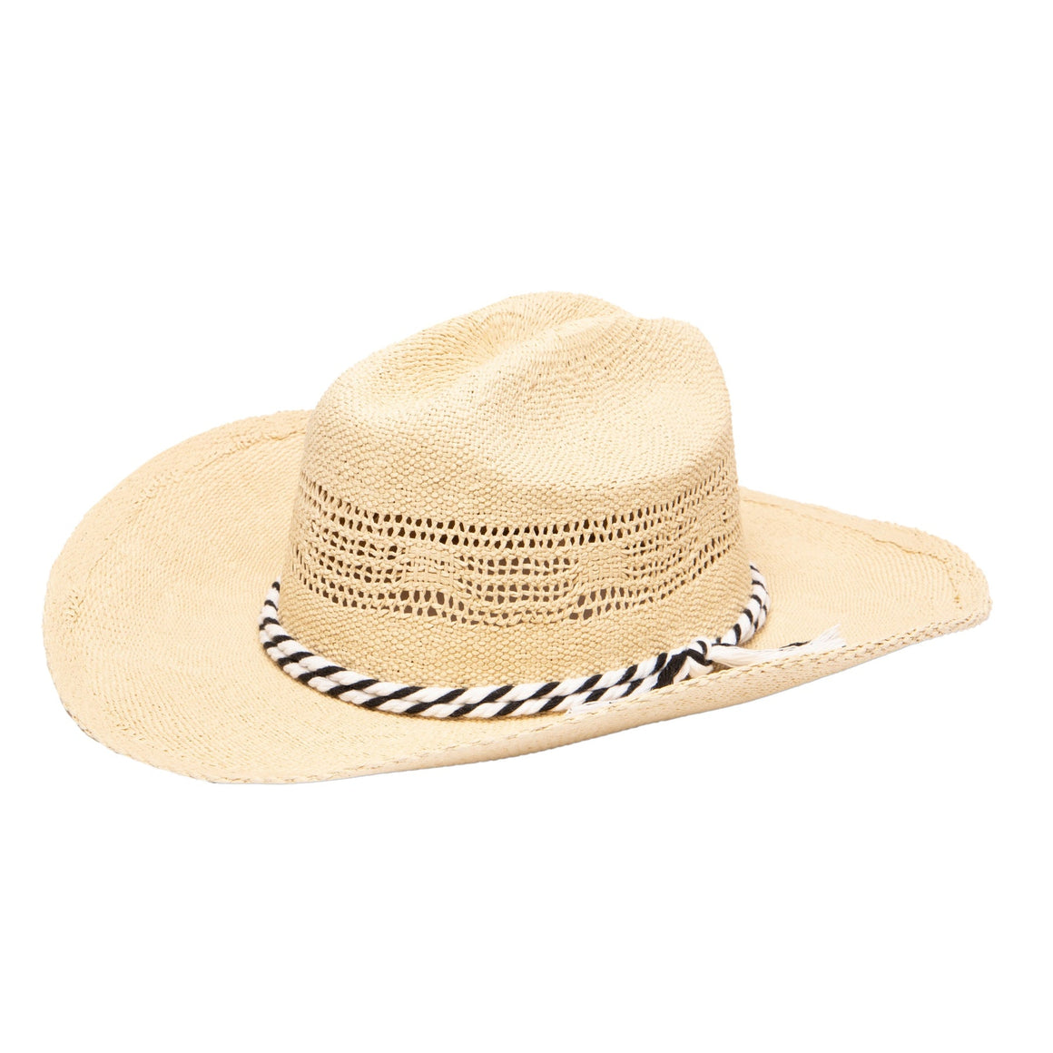 San Diego Hat Company | Women's Woven Cowboy Hat With 2 Tone Cotton Band