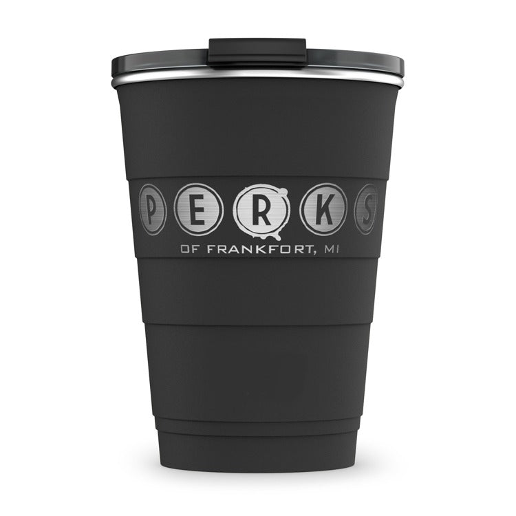 16oz Solid Matte Tumbler - Kraken (Black)