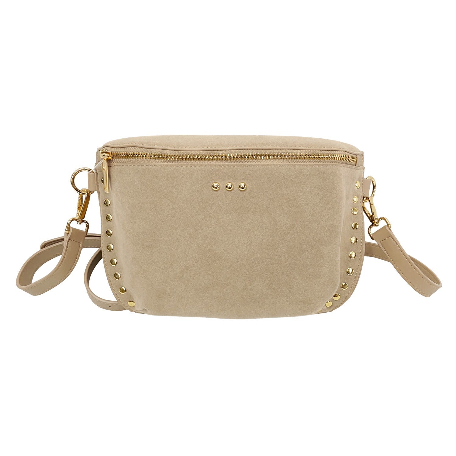 Oat Sabrina Studded Suede Bum Bag