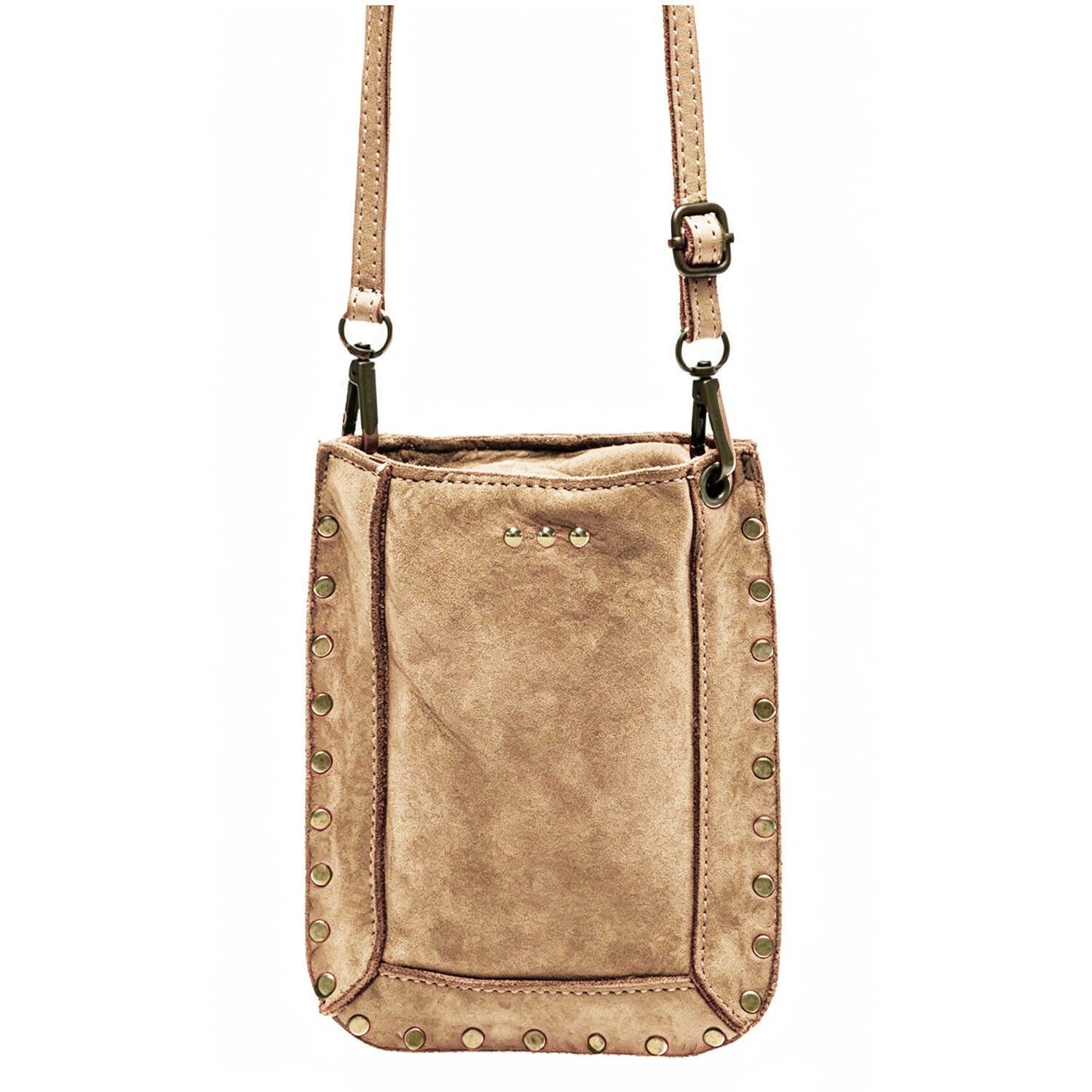 Cream Shelby Suede Phone Bag