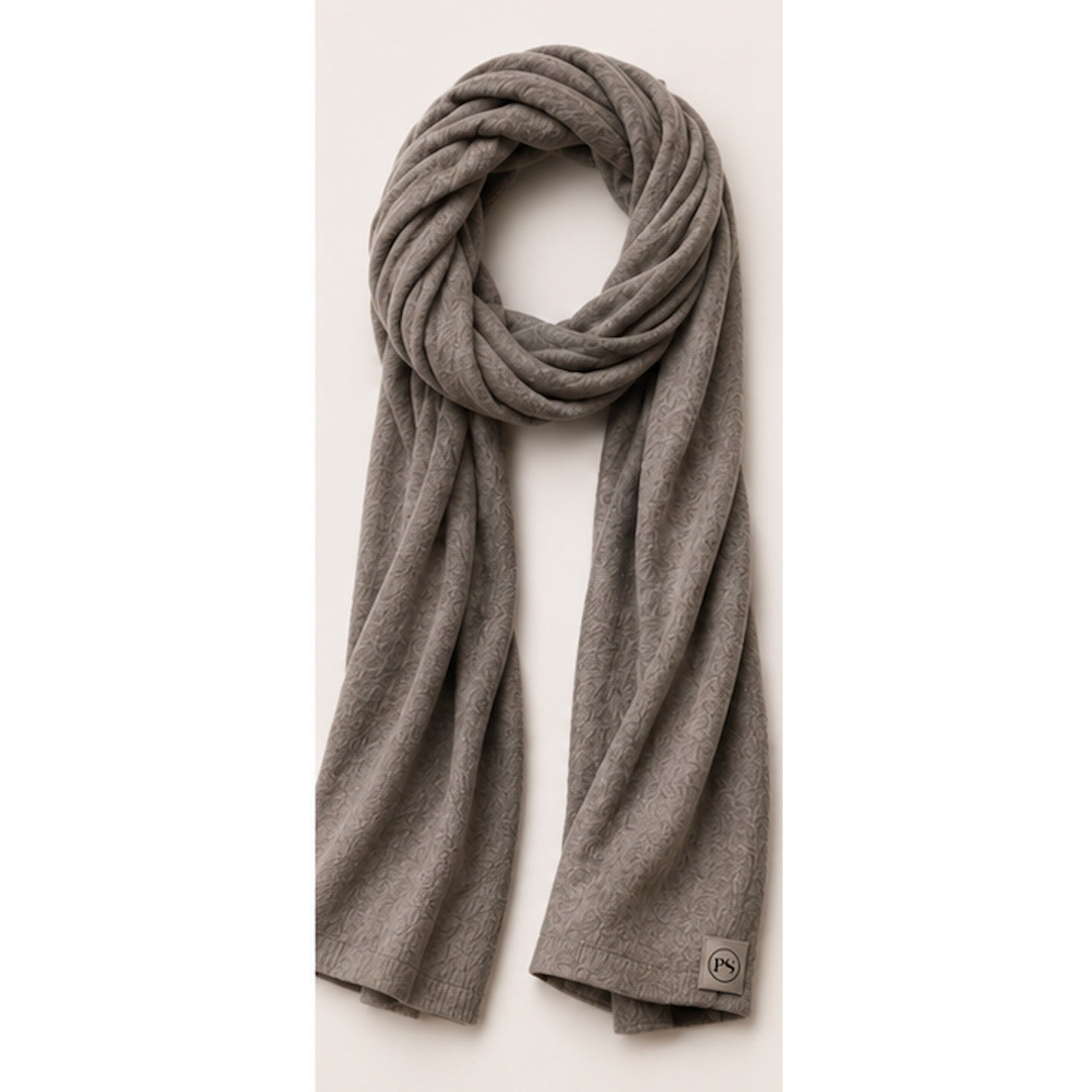 Brown Catalina Cashmere Blend Travel Scarf