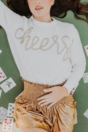 Queen of Sparkles | Rhinestone Cheers Sweater