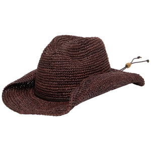 San Diego Hat Co. | Women's Crocheted Raffia Cowboy Hat