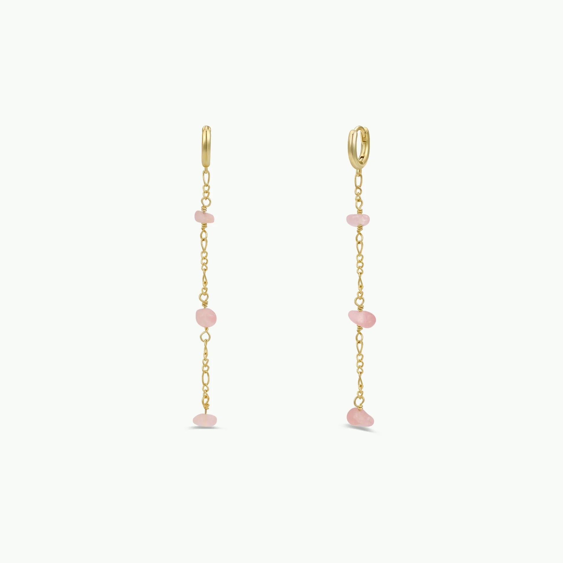 JaxKelly Raw Gemstone Chain Drop Earring