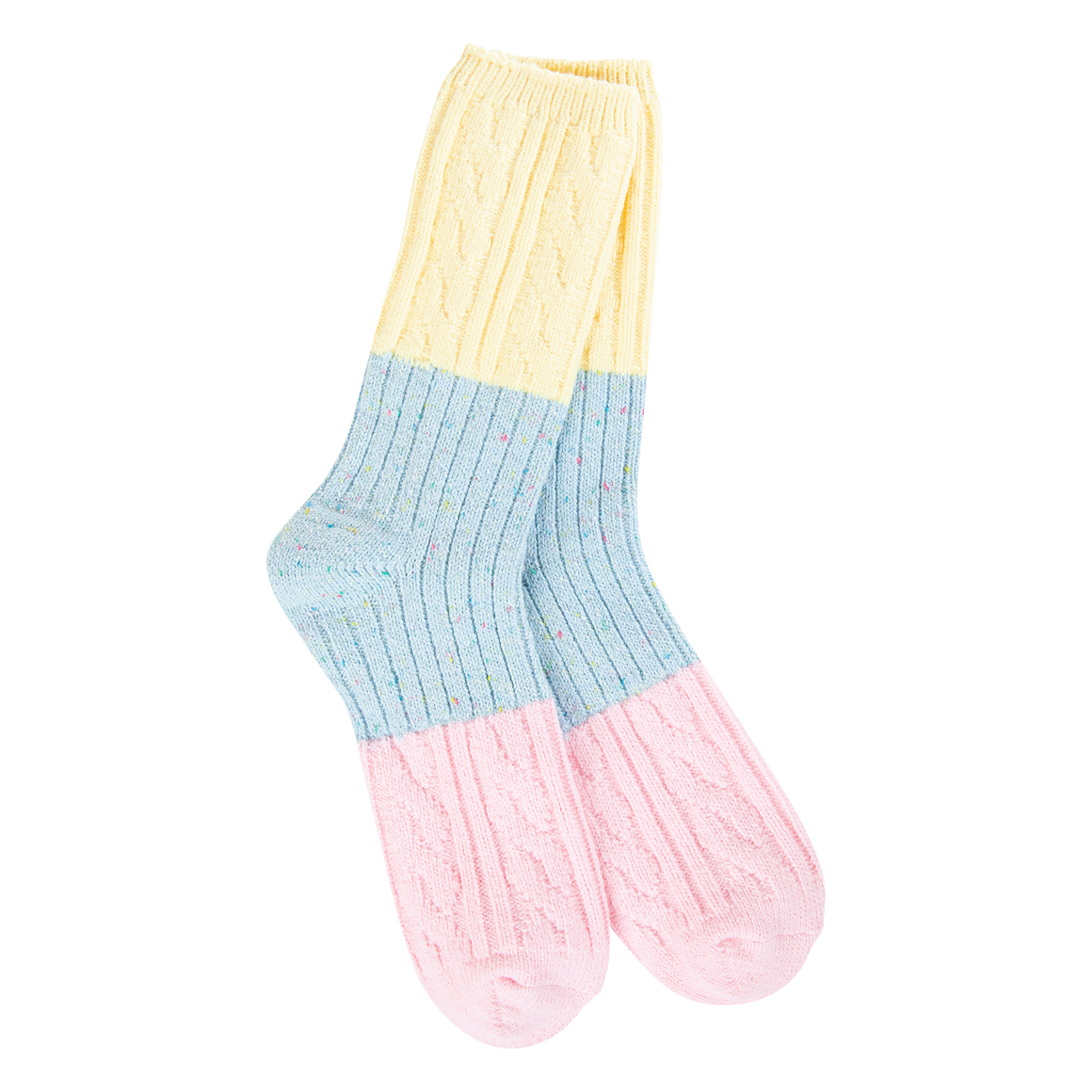 Worlds Softest Socks | Confetti Cable Crew