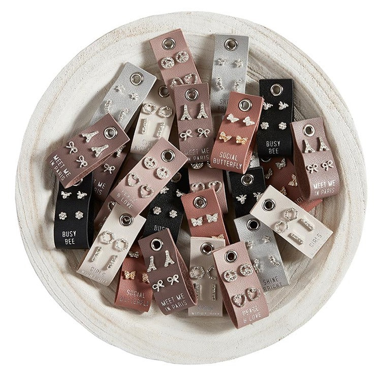 FD - Silver Stud Earrings