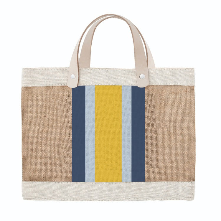 Mini Market Tote - Yelow Strp