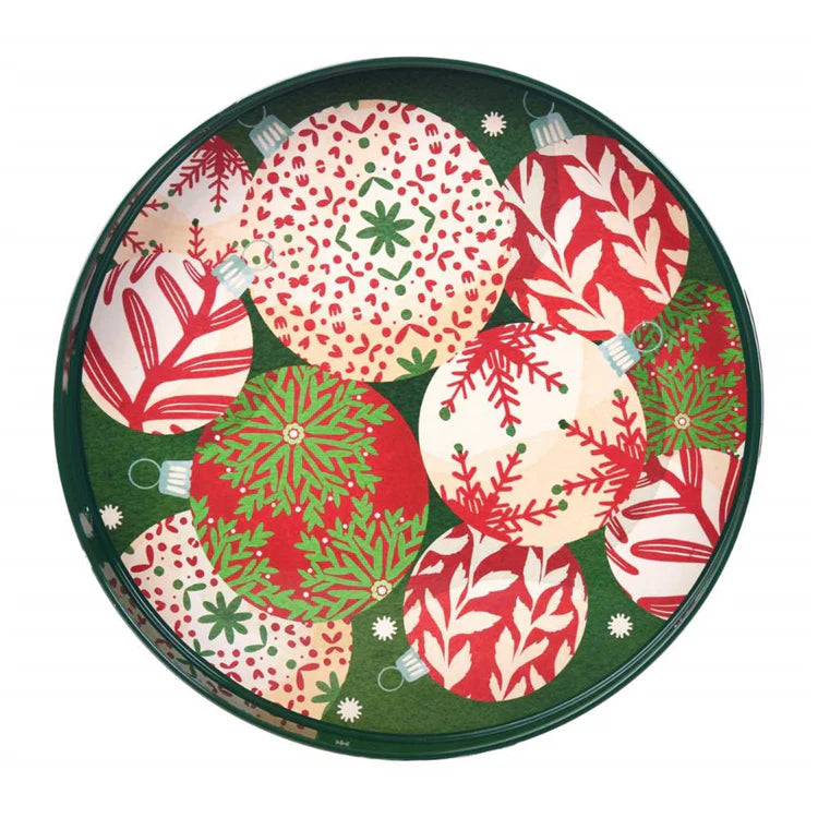 ROCKFLOWERPAPER | Scandi Ornaments 15" Round Tray