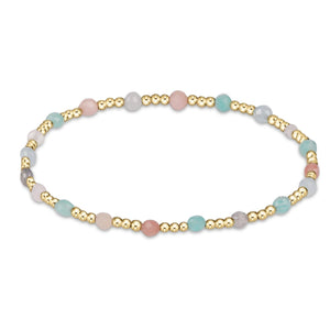 eNewton Extends | Gemstone Gold Sincerity Pattern 3mm Bead Bracelet