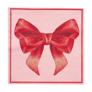 Sophistiplate | Pink Bow Cocktail Napkin
