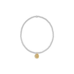 Enewton | Extends - Classic Sterling Mixed Metal 2mm Bead Bracelet Inspire gold Charm