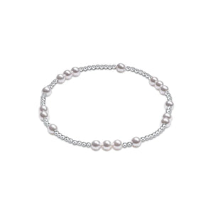 Hope Unwritten Sterling 4mm Bracelet - Pearl