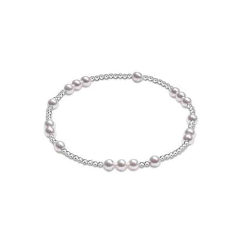 eNewton | Hope Unwritten Sterling 4mm Bracelet - Pearl