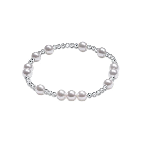 eNewton | Hope Unwritten Sterling 6mm Bracelet - Pearl