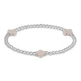 eNewton | Sterling Signature Cross Pattern 2mm Bracelet