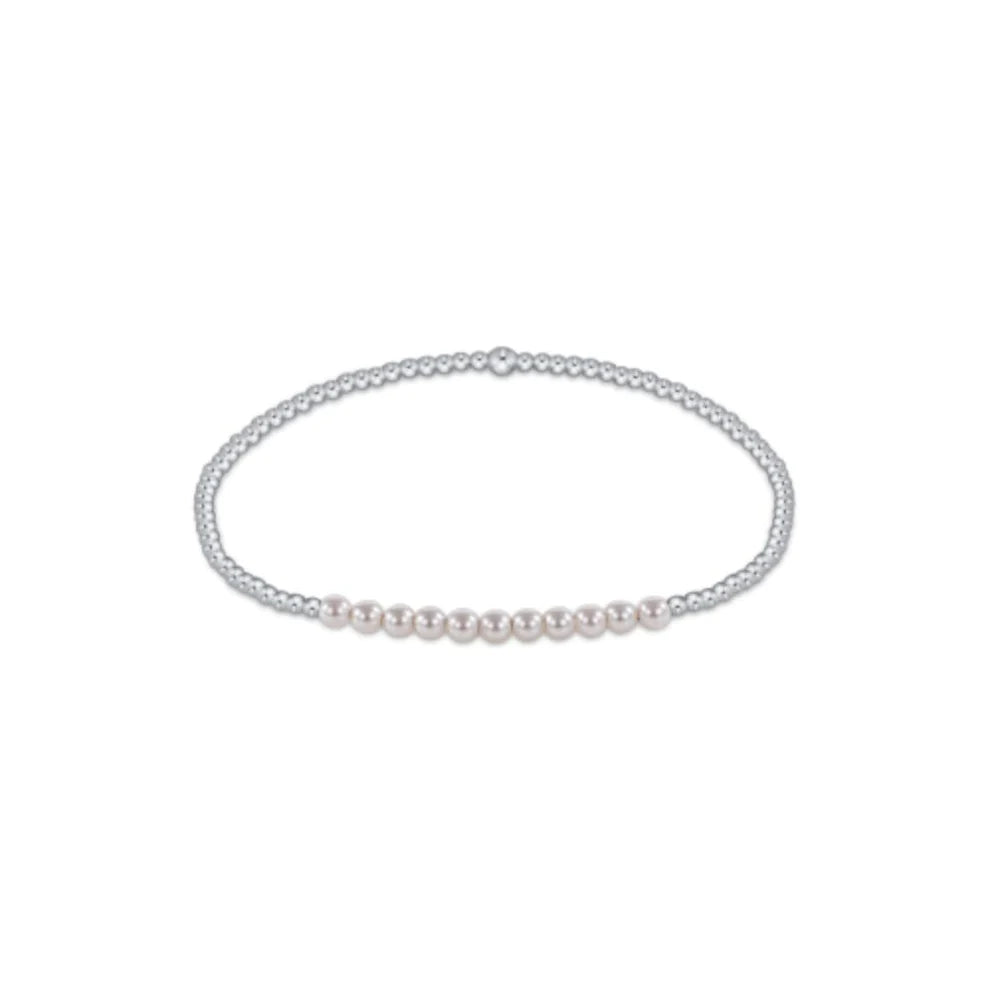 eNewton | Sterling Bliss 2mm Bracelet - Pearl