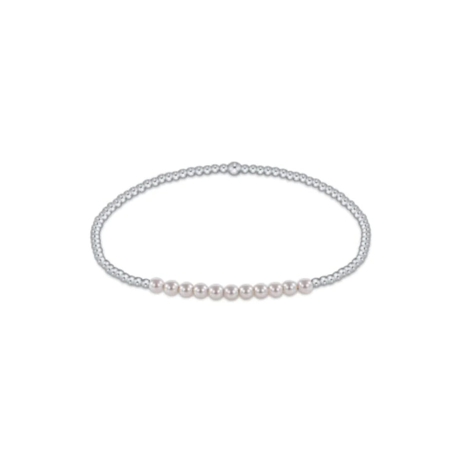 eNewton | Sterling Bliss 2mm Bracelet - Pearl